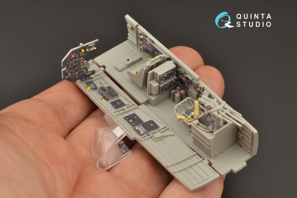 Quinta Studio QD48207 Ju 87D/G 3D-Printed &amp; coloured Interior on decal paper ( Italeri ) 1/48