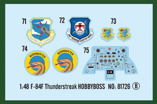 Hobby Boss 81726 F-84F Thunderstreak (1:48)