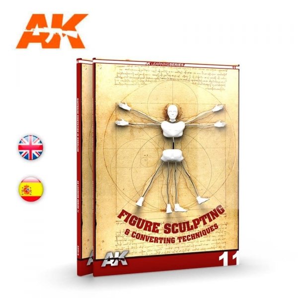 AK Interactive AK512 AK LEARNING 11: FIGURE SCULPTING &amp; CONVERTING TECHNIQUES EN