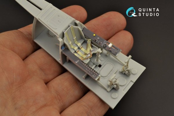 Quinta Studio QD32128 Ta 152H 3D-Printed &amp; coloured Interior on decal paper (Zoukei-Mura) 1/32