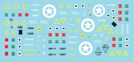 Star Decals 72-A1040 British Sharpshooters 75th D-Day Special. Sherman tanks of 3rd/4th County of London Yeomanry 1/72