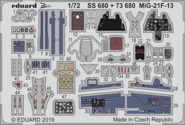 Eduard 73680 MiG-21F-13 1/72 MODELSVIT