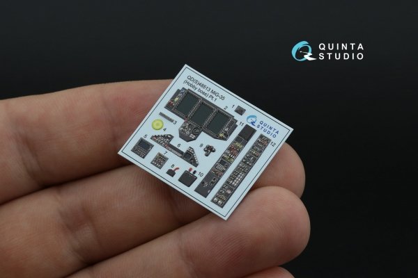Quinta Studio QDS-48513 MiG-35 3D-Printed coloured Interior on decal paper (HobbyBoss) (Small version) 1/48