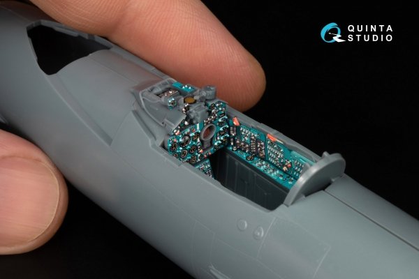 Quinta Studio QD+48579 MiG-21SMT Fishbed-K 3D-Printed &amp; coloured Interior on decal paper (Eduard) (with 3D-printed resin parts) 1/48