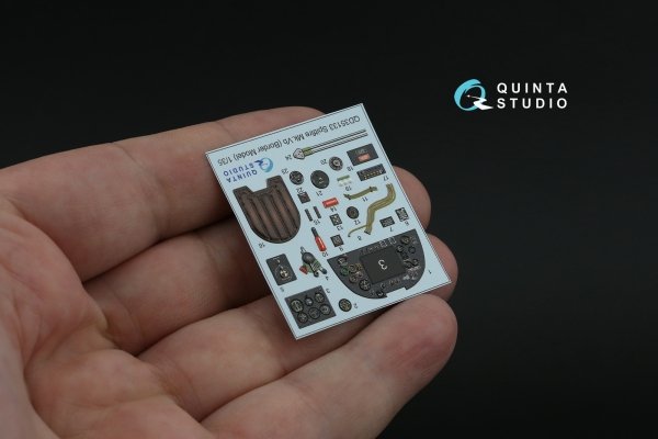 Quinta Studio QD35133 Spitfire Mk. Vb 3D-Printed coloured Interior on decal paper (Border model) 1/35