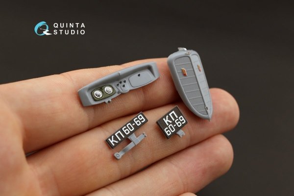 Quinta Studio QD35006 GAZ-M1 3D-Printed &amp; coloured Interior on decal paper (for Zvezda kits) 1/35