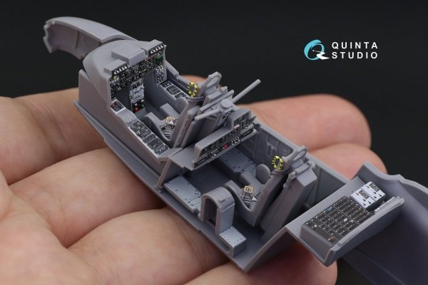 Quinta Studio QD48227 OV-10A Bronco 3D-Printed &amp; coloured Interior on decal paper (for ICM kit) 1/48