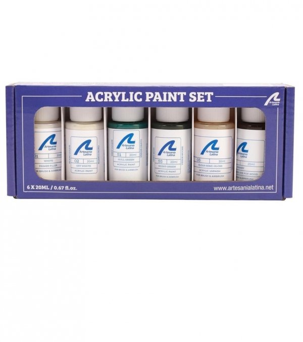 ARTESANIA LATINA 277PACK31 Zestaw farb akrylowych 6x20 ml - Indian Canoe Girl