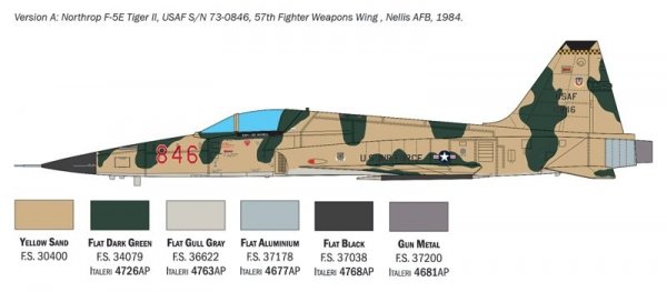 Italeri 2827 F-5E Tiger II 1/48
