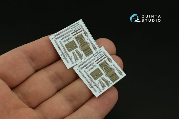 Quinta Studio QD48381 Mi-17 3D-Printed &amp; coloured Interior on decal paper (AMK) 1/48