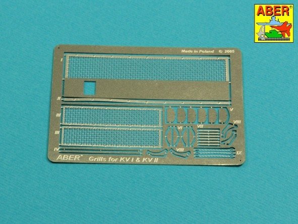 Aber 35G39 Siatki do czołgów KW 1 i KW 2 / Nets for KW 1 and KW 2 tanks 1/35
