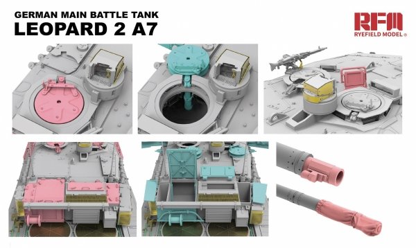 Rye Field Model 5108 Leopard 2 A7 German Main Battle Tank 1/35
