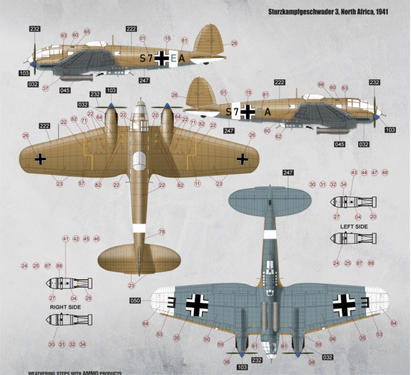 Border Model BF-018 WWII German Bomber Heinkel 111 H-6 1/35