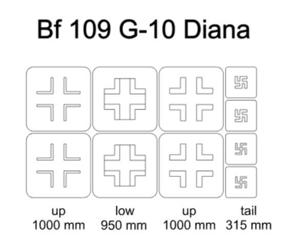 Omask 24026 Bf 109 G-10 Diana 1/48