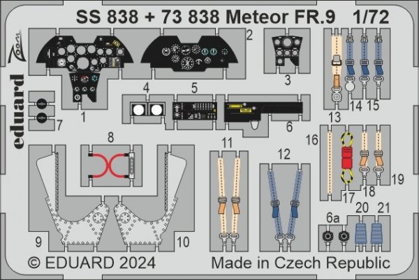 Eduard SS838 Meteor FR.9 AIRFIX 1/72