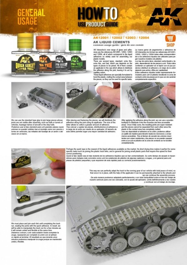 AK Interactive AK12003 PLASTIC CEMENT STANDARD DENSITY 40ml