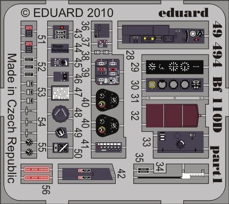 Eduard 49494 Bf 110D interior S. A. 1/48 Dragon