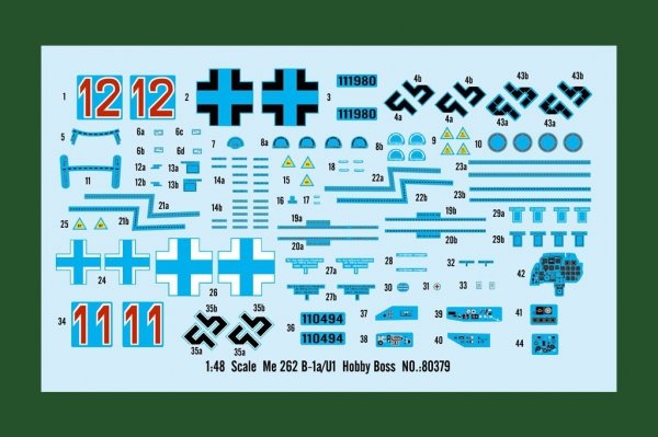 Hobby Boss 80379 Messerschmitt Me 262B-1a/U1