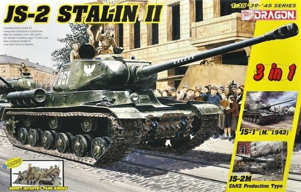 Dragon 6537 JS-2 Stalin II + Soviet Infantry Tank Riders 1/35
