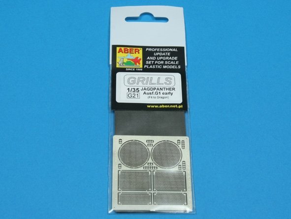 Aber 35G21 Grilles for german tank destroyer Jagdpanther Ausf.G1 early (1:35)