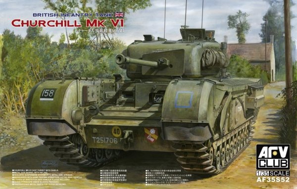 AFV Club 35S52 Churchill Mk.VI with Ordnance QF 75mm Mk.V gun