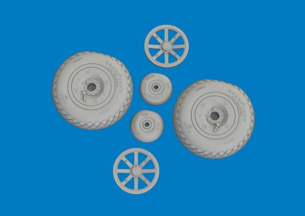 Eduard 6481057 P-40E wheels diamond tread Eduard 1/48