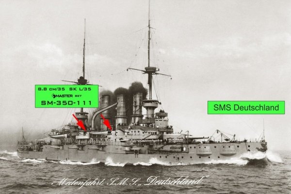 Master SM-350-111 Niemieckie działo 8,8cm/35 (3.46in) SK L/35  1/350
