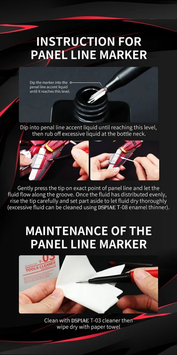DSPIAE PT-PL Phoenix Plume Panel Line Marker 