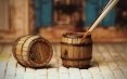 Matho Models 35014 Set of 2 Wooden Barrels and Wooden Pallet 1/35