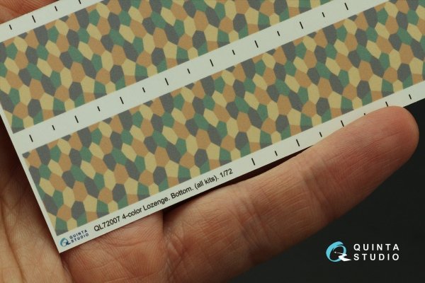 Quinta Studio QL72007 German WWI 4-Colour Lozenge (lower surface) 1/72
