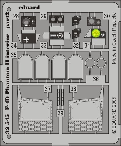 Eduard 32545 F-4D interior 1/32 Tamiya
