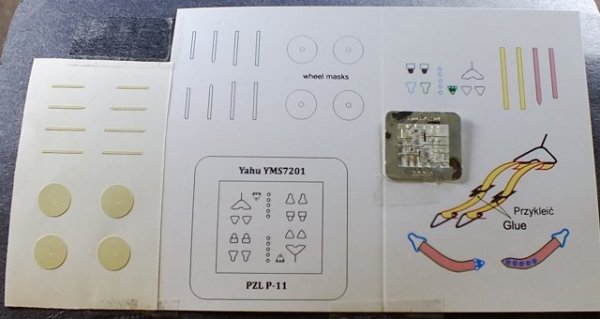 Yahu YMS7201 PZL P.11 set (Azur / Heller / PZW) 1:72