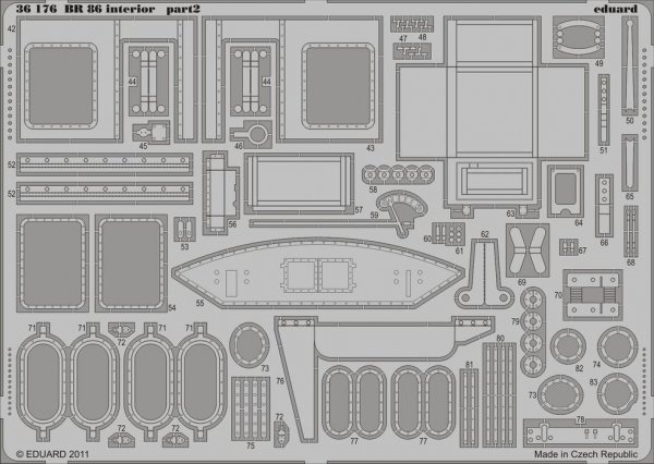 Eduard 36176 BR 86 interior 1/35 Trumpeter