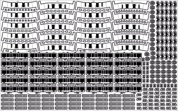 Pontos 21002F1 USS Missouri Iowa 1944 Advanced Add-on Set for Trumpeter 05399 kit