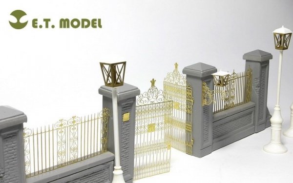 E.T. Model J35-001 Park Gate &amp; Fence FOR MINIART KIT