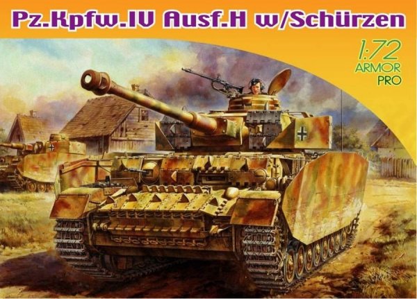 Dragon 7497 Pz.Kpfw.IV Ausf.H w/Schurzen (1:72)