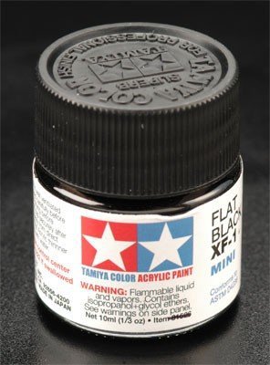 Tamiya XF1 Flat Black (81701) Acrylic paint 10ml