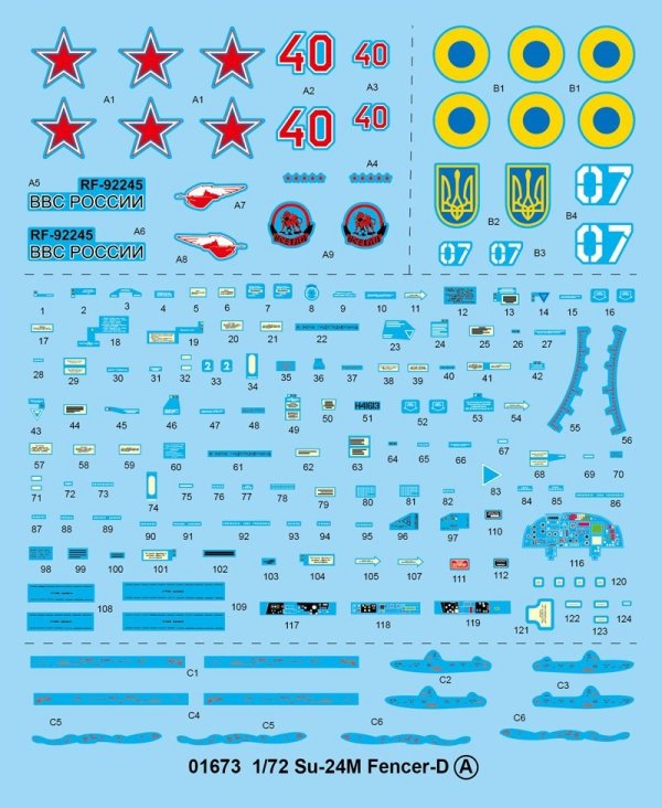Trumpeter 01673 Su-24M Fencer-D