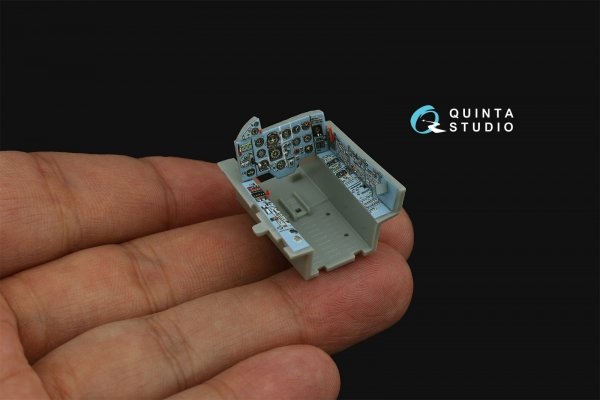 Quinta Studio QD+48480 Su-17M4/Su-22M4 3D-Printed &amp; coloured Interior on decal paper (Hobby Boss) (with 3D-printed resin parts) 1/48
