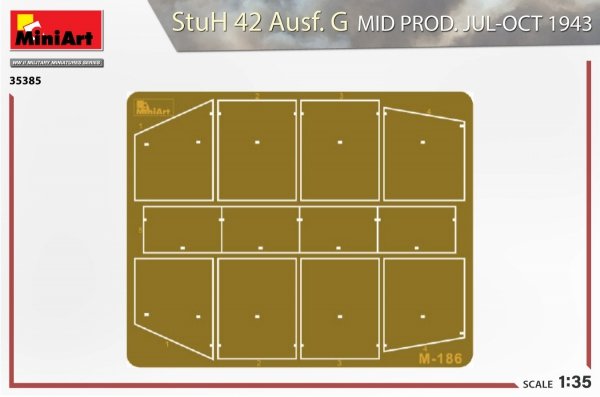 MiniArt 35385 StuH 42 Ausf. G MID PROD. JUL-OCT 1943 1/35