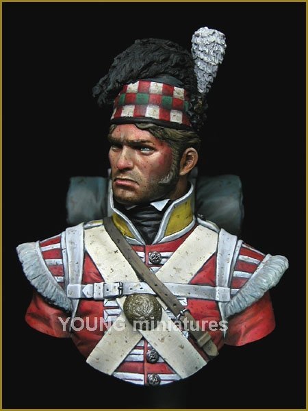 Young Miniatures YH1826 The 92nd Gordon Highlanders Waterloo 1815 1/10