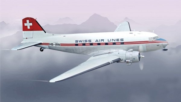 Italeri 1349 Douglas DC3 Swissair (1:72)