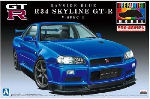 Aoshima 00859 No.31 Nissan R34 Skyline GT-R V-Spec II 1/24