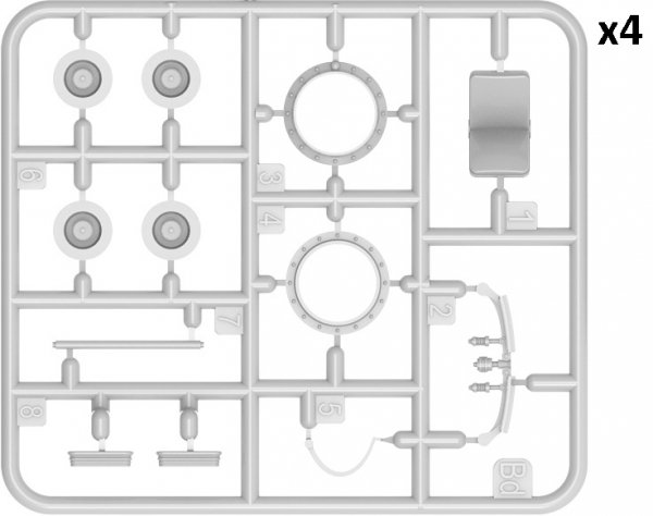 MiniArt 40003 SPHERICAL FIGHTING VEHICLE. TsAMO PROJECT. INTERIOR KIT 1/35