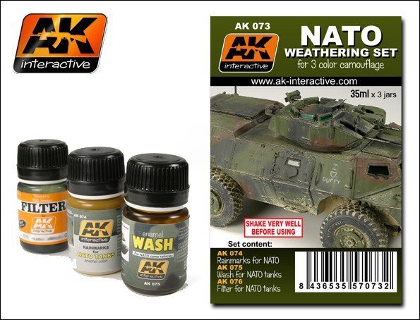 AK Interactive AK073 Nato Weathering Set