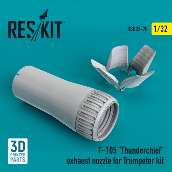RESKIT RSU32-0070 F-105 &quot;THUNDERCHIEF&quot; EXHAUST NOZZLE FOR TRUMPETER KIT 1/32