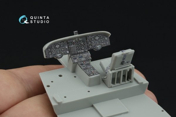 Quinta Studio QD48507 CH-47D 3D-Printed coloured Interior on decal paper (Italeri) 1/48