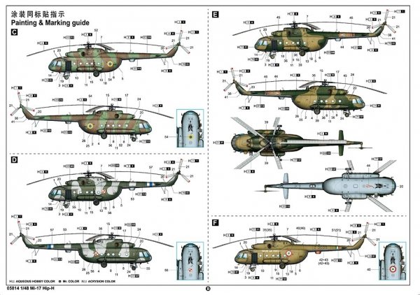 Trumpeter 05814 Mi-17 Hip-H 1/48