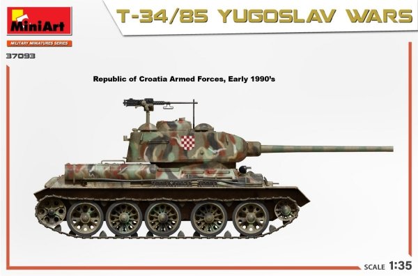 MiniArt 37093 T-34/85 YUGOSLAV WARS 1/35