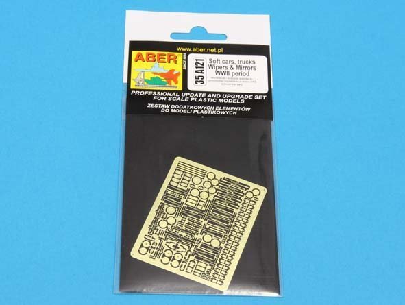Aber 35A121 Soft cars, trucks wipers &amp; mirrors WWII period (1:35)